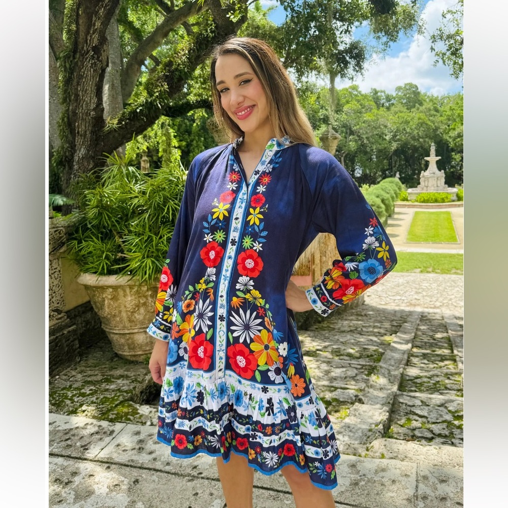 Isla Payal Malta Mini Dress in Palermo Navy